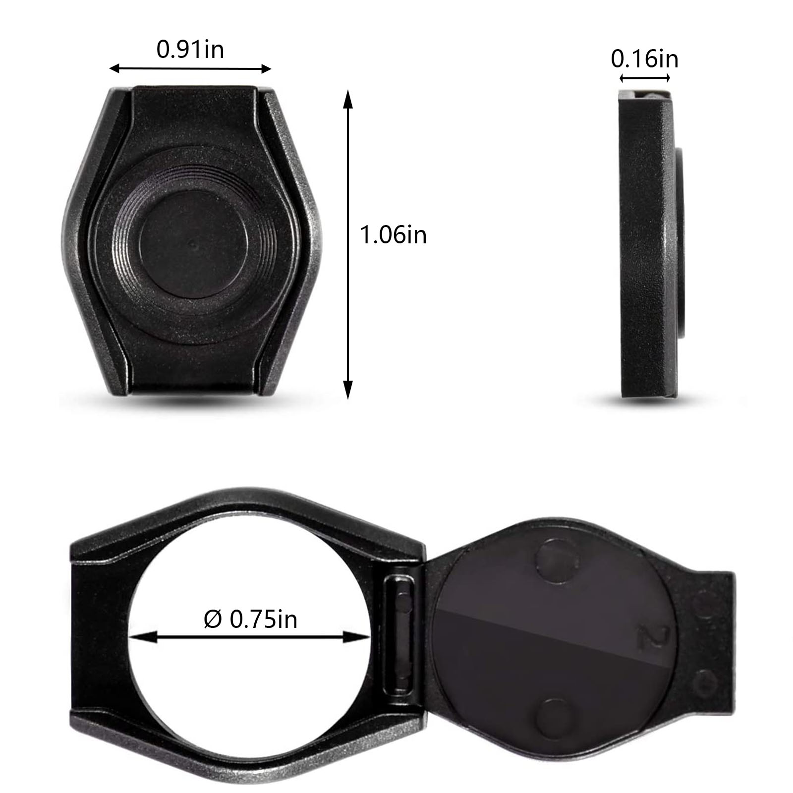 Cuxnoo Webcam Cover Privacy Shutter 2 Pack, Web Camera Lens Protect Cap Compatible for Logitech HD Pro Webcam C920, C930e, C922, C922X Pro and More Stream Webcam - 图片 3